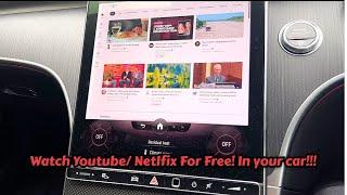 How To Watch Youtube/Netflix In the New C Class and S Class Mercedes Benz 2023 / 2022