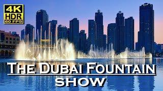 The Dubai Fountain | Andrea Bocelli , Sarah Brightman | Time To Say Goodbye  Jacky Cheung 4K HDR