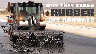 Why They Clean Rubber from Airport Runways