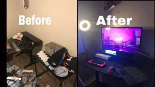 transforming my messy room into my dream gaming setup