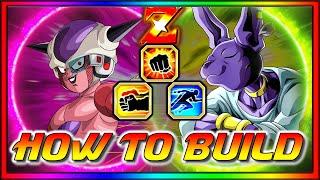 HOW TO BUILD! EZA LR Pajama Beerus! & EZA INT 1st Form Frieza! DBZ: Dokkan Battle Global Revested!