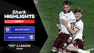 Macarthur Bulls v Adelaide United - Shark Highlights | Isuzu UTE A-League 2024-25 | Round 12