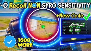 PUBG MOBILE BEST NON GYRO SENSITIVITY 