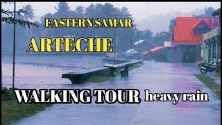 Place of arteche Eastern Samar /Philippines walking tour/heavy rain /January 11,2023