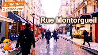 2 minutes 2 discover 204: Rue Montorgueil under the snow