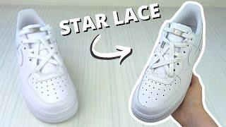 Star Lacing Air Force 1s Tutorial (EASY)