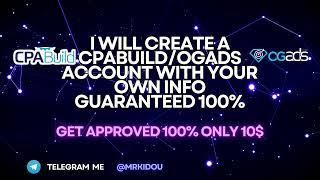 How to Approve Ogads/Cpabuild From Bangladesh! 100% Account!