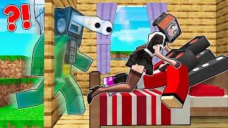 MIKEY'S GHOST is SPYING on TV MAID with JJ!  R.I.P MIKEY? - SAD LOVE STORY in Minecraft - Maizen