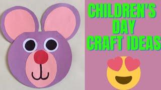 Children's day craft ideas/children's day craft 2021/children's day cards/kids craft/Shishu Dinam