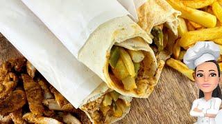 How to Make Arabic Style Homemade Easy Chicken Shawarma Recipe| شاورما الدجاج اللذيذ