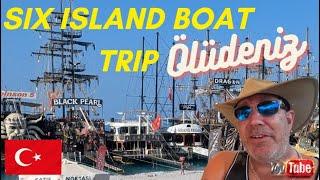 Oludeniz Turkey six island boat trip. Fun for all the family.