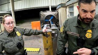 ID Refusal, US Border Patrol Immigration Checkpoint & Burger King Drive Thru Ice Cream, Sarita, TX