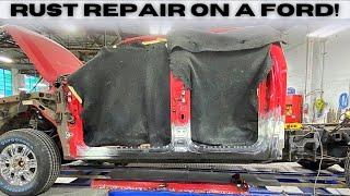 Rust Repair On A Ford! #rust #autobody #bodyshop #bodywork #fordtrucks #f150 #collision #bluecollar