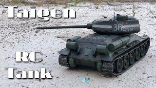 Taigen T34 RC Tank First Drive Outside