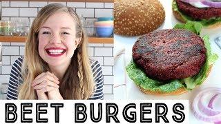 Vegan Beet Burgers - Veggie Burger Recipe