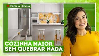 Decoração de cozinha pequena: dicas para ganhar espaço com Pâmela Minella