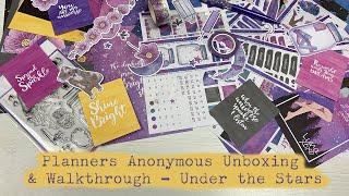 Planners Anonymous Unboxing and Walkthrough - Under the Stars