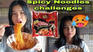 First Time Had Spicy Noodles  || Spicy Ramen || Raining Vlogs