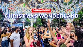 Christmas Wonderland Singapore | Singapore Christmas At Gardens By The Bay | 4K HDR Travel ️