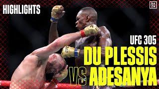 Dricus du Plessis vs. Israel Adesanya | UFC 305 | DAZN Highlights