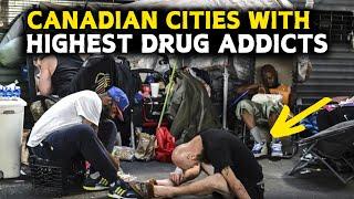 Top 5 Highest Drug use by city in Canada