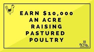 Earn $10000 an Acre Raising Pastured Poultry [PROFIT not GROSS]