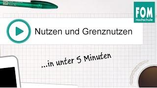 Nutzen und Grenznutzen | Video Based Learning