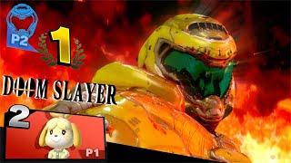 Sephiroth's Smash Ultimate Win Screen, but it's Doom Slayer