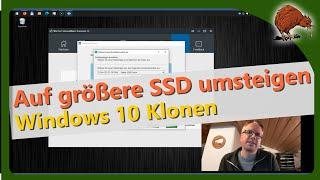 Windows 10 auf größere SSD umziehen - klonen der SSD