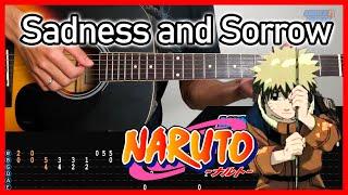 Naruto OST - Sadness and Sorrow | Easy Acoustic Guitar Fingerstyle TAB Tutorial Cover