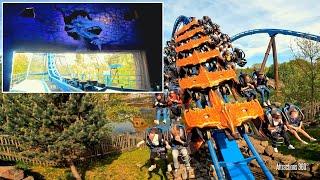 Fenix Wing Coaster & Troy Wooden Coaster POV | Toverland Theme Park