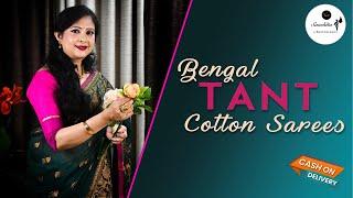 Bengal Tant Pure Cotton Sarees | COD Available | Only at Rs.525/- | Sanchita