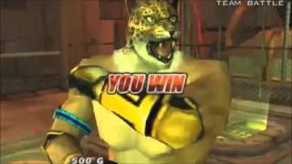 Tekken 5 Dark Resurrection: King All Intros & Win Poses