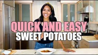 Quick and Easy Roasted Sweet Potatoes! | Lizzy Mathis