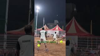 39th all India inter DAE ball badminton tournament doubles Konark vs Rameshwaram match 