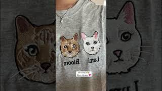 Pet Embroidered Sweatshirt - Custom Cat Sweatshirt - Dog Sweatshirt