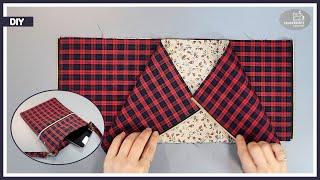 DIY A simple way to make zipper pockets on both sides of a bag / crossbody bag