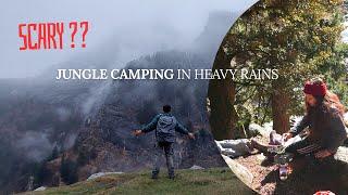 JUNGLE CAMPING in Heavy Rain | Camping at Hampta Pass route | Wandering_PS