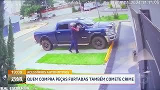 ACESSÓRIOS AUTOMOTIVOS: HOMEM É FLAGRADO FURTANDO PEÇAS DE CAMINHONETE