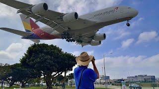 2 hours Los Angeles LAX Airport  Plane Spotting ! RUSH HOUR / Close up, Heavy landing/Take off