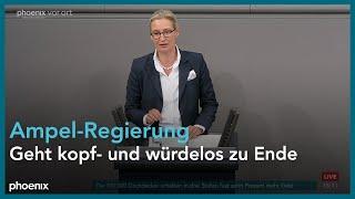 Alice Weidel (AfD) zur Regierungserklärung von Olaf Scholz zur aktuellen Lage am 13.11.24