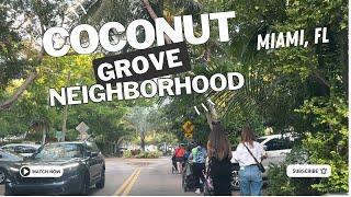 Coconut Grove Miami FL | One of the Charming Neighborhood in Miami | Florida DRIVE Tour Part 1/7