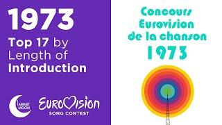 All Eurovision 1973 Song Intros Sorted by Length