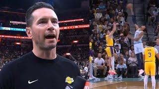 JJ Redick heated during halftime interview even after Reaves buzzer beater 3 