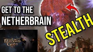 Get to the Netherbrain without Fighting (Stealth/Sneak) | Baldur's Gate 3 BG3