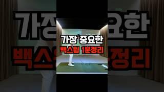 백스윙 1분 마스터하기 #백스윙꼬임 #백스윙하는법