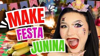 MAKE JUNINA (SUPER FÁCIL) VEM APRENDER! - Bella Dias Makeup