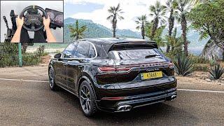 Porsche Cayenne Turbo | Forza Horizon 5 | Steering Wheel Gameplay