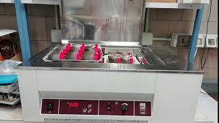 Preparation of water extracts at the IRET-CNR laboratory