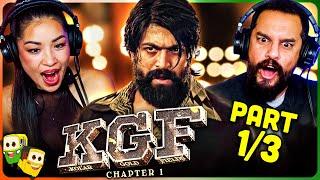 K.G.F: Chapter 1 (Part 1/3) Movie Reaction! | Yash | Srinidhi Shetty | Garuda Ram